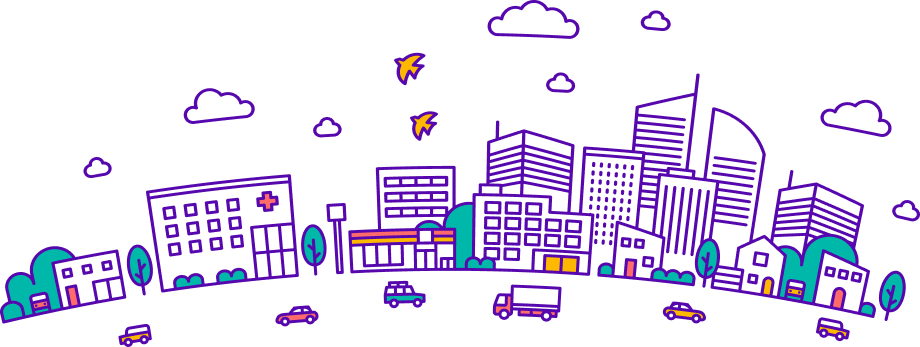 街のイラスト